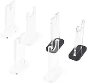 SHIDOW Knife Display Stand with Slots, Acrylic Knife Holder Collector, Knife Collection Display Stand, Single Knife Rustic Cabin Home Decor (2 Transparent sets and 1 Black set).