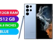 Samsung Galaxy S22 Ultra 5G (512GB, Blue) Australian Stock - As New