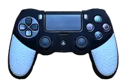 Silicone Cover For PS4 Controller Case Skin - Black/White