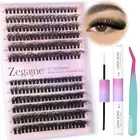 DIY Lash Extension Kit Wispy Mink Lashes Clusters 10-20Mm 40D 50D Thick Individu