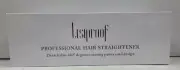 Lisiproof 2 in 1 Flat Iron Hair Straightener and Curler for Women with LCD