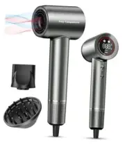Hair Dryer - Negative Ionic Blow Dryer with 150000 RPM High Speed Dark Gray