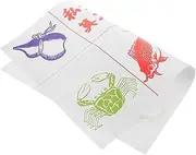 HONMEET Thickened Game Mat Fish Shrimp Crab Illustrations for Lunar Year Festivity