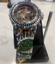 Invicta 32252 Swiss Chrono 4.14ctw Black Spinel Watch NEW!