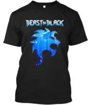 Limited NEW Beast in Black Finnish Power Music Group Art Graphic T-Shirt S-4XL