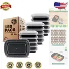 Ultimate Meal Prep Containers Set - 150 Count, 38 oz, Freezer & Dishwasher Safe