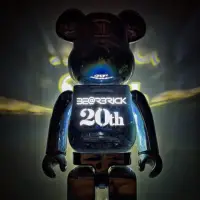 在飛比找蝦皮購物優惠-［正品保證］Be@rbrick 20th 電鍍發光20週年 