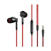 1MORE Super Bass In-Ear Headset Earphone Headphone 3.5mm Jack with Mic Black Red from Xiaomi Eco-System
