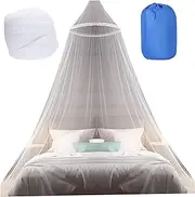 Bed Canopy, Large Fine Mesh Mosquito Net for Bed, Foldable Easy Installation Canopy Curtains for Baby Crib, Kids & Adult Beds, Net