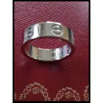 CARTIER 卡地亞 LOVE RING 鉑金戒指 PT950