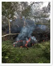 Kilauea Volcano Fissure 16 Lava Flow Silver Halide Photo