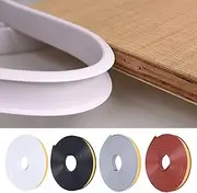 U-Shape Edge Banding, 16.4ft Self Adhesive Veneer Edging,TPE Flexible Furniture Edge Protector for Cabinet Repair Furniture Restoration (14MM, Brown)