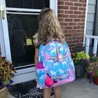 School Pottery barn Disney BACKPACK Glitter Rainbow Unicorn Lunch Box Bag Set ⭐️