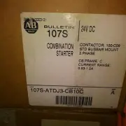 Allen Bradley 107S-ATDJ3-CB10C Combination Starter 24VDC 140M-C2E-B10 100-C09...