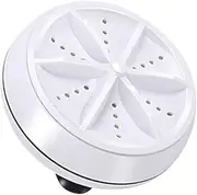 2 in 1 Portable Mini Washing Machine Ultrasonic Washer with USB Cable Convenient for Travel Business Trip (Color : Yellow)
