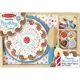 Melissa & Doug-木製玩食趣 - 生日蛋糕玩具組(藍底)內含包含了 6 片可切蛋糕可移動的蠟燭托盤和切刀)