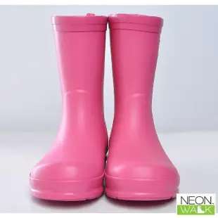 【Neon Walk 尼沃】兒童純色雨靴-粉紅色(兒童雨鞋 雨鞋 雨靴 長筒雨靴 高筒靴 neonwalk)