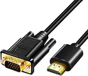 HDMI to VGA Adapter Cable, Gold Plated 1080P Active HDMI Digital to VGA Analog Video Adapter Converter Cable for Desktop, Projector, HDTV, Raspberry Pi, Roku, Xbox (1m)