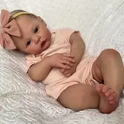 Zero Pam Realistic Reborn Dolls Girls 19 Inch Real Looking Babies Soft Silicone Baby That Look Newborn Doll Lifelike Toddler Black