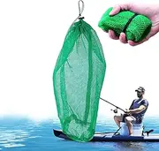 lwxij Fishing Net Bag, Drawstring Fishing Bait Mesh, Large Capacity Angling Supplies, Portable Catching Tool for Daily Use, Outdoor Activities