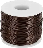 uxcell 18 Gauge Anodized Aluminum Craft Wire Bendable Bonsai Training Wire 492 Feet 1mm for Sculpting Crafts Wreath Floral Beading Jewelry Making, Brown