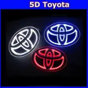 Toyota Car Decal Tail Logo Light Badge Lamp Emblem Sticker - 5D LED (2019) Red 3