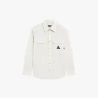 在飛比找momo購物網優惠-【agnes b.】Sport b. 男裝 工裝長袖襯衫(白