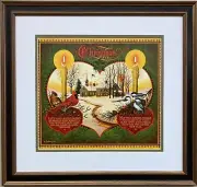 Charles Wysocki "Country Church Christmas" New Framed Art Print Americana Rural
