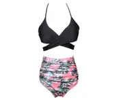 Sexy Bikini Women Bathing Pattern Printing Swimsuit Beach Suit - 7