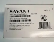 Savant Metropolitan Wireless Switch WIS-SWS102 white, NEW in box!