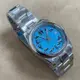 36/39 毫米男士手錶不銹鋼錶殼藍色琺瑯錶盤非徽標組裝手錶與日本 NH35 機芯