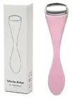 Mini Eye Face Roller Massager Stainless Steel Ice Silicone Relief Pain Pink