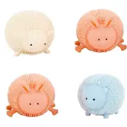 4x Fumfings 7cm Light Up Puffer Soft Animal Squish Kids Sensory Toy 3y+ Assorted