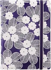 Filofax Pocket Impressions Notebook, Purple/White