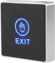 Push Exit Button, Door Touch Exit Release Unlock Button Switch Panel LED Light for Door Access Control System