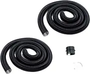 YCBFGAZATK Air Diesel Heater 2X 42mm Diameter 500cm Length Duct Pipe Tube Hose + 1x Flat Connector 4X Clamps Set Fit for Car Truck Van Camper