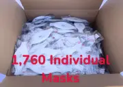( 1,760 ) INDIVIDUAL MASKS Bulk 3M Aura 9205 N95 NIOSH *4 FULL CASES REPACKAGED*