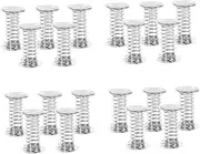 20pcs Spring Base Decor Metal Spring Base Stainless Steel Silver