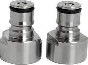 UP100 Pair Stainless Steel Keg Coupling Ball Lock Liquid & Gas Adapter Cornelius Style for Draft Home Brew Beer Keg