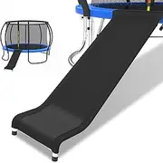 Deomod Trampoline Slide, 10FT 12FT 14FT 15FT 16FT Trampoline Universal Slides, Trampoline Accessories with Cushioning Effect, Suitable for Children to Climb Up and Slide Down, Safety Slider (Silver)
