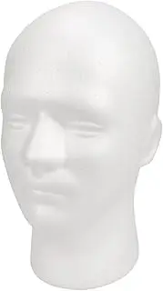 Wig Display Mannequin, Versatile Male Foam Figure Stand, Portable Male Toupee Head Statue, Compact Stylish Mold for Hat or Rug Styling and Presentation, 9.84 x 5.91 Inches