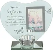 Special Remembrance Memorial Mum Tea Light Holder,14cm x 16cm 6cm