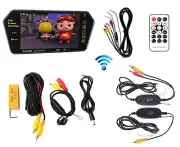 7" Bluetooth MP5 Car Rearview Monitor Wireless Parking Reverse Backup Camera Kit