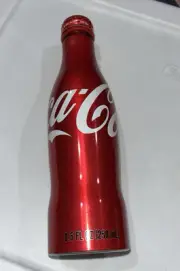 Coca-Cola Aluminum Bottle,8.5 Fl Oz, Unusual- Great Collectible-Coke-Height 7.3”