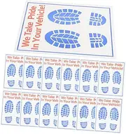 LIGHTAOTAO 60pcs Disposable Car Floor Mats White Paper Vehicle Floor Pads for Clean Repairs Maintenance Easy Disposal Auto Mat Covers for Dirt Grime Management