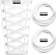 [YIIOCCC] Elastic Shoe Laces Semicircle No Tie Shoelaces for Kids and Adult Sneakers Shoelace