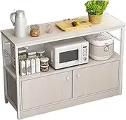 Storage Shelf Kitchen Shelves, Floor to Floor, Multi-Layer Household Storage Cabinets, Kitchen Cabinets, Vegetable Cutting Tables, Multifunctional Cupboards, Storage Cabinets with Doors Storage Shelf