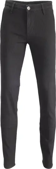 Rokker Cord Chino Motorcycle Textile Pants, black, Size 32 34 for Men