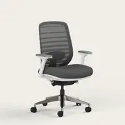 Recess Ergo Pro 2.0 | Ergonomic Chair | Mesh Office Chair | Sustainable Office Furniture, Storm Cloud / No Headrest