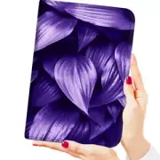 ( For iPad 7, 10.2 Inch ) Flip Case Cover PB23770 Purple Leaf